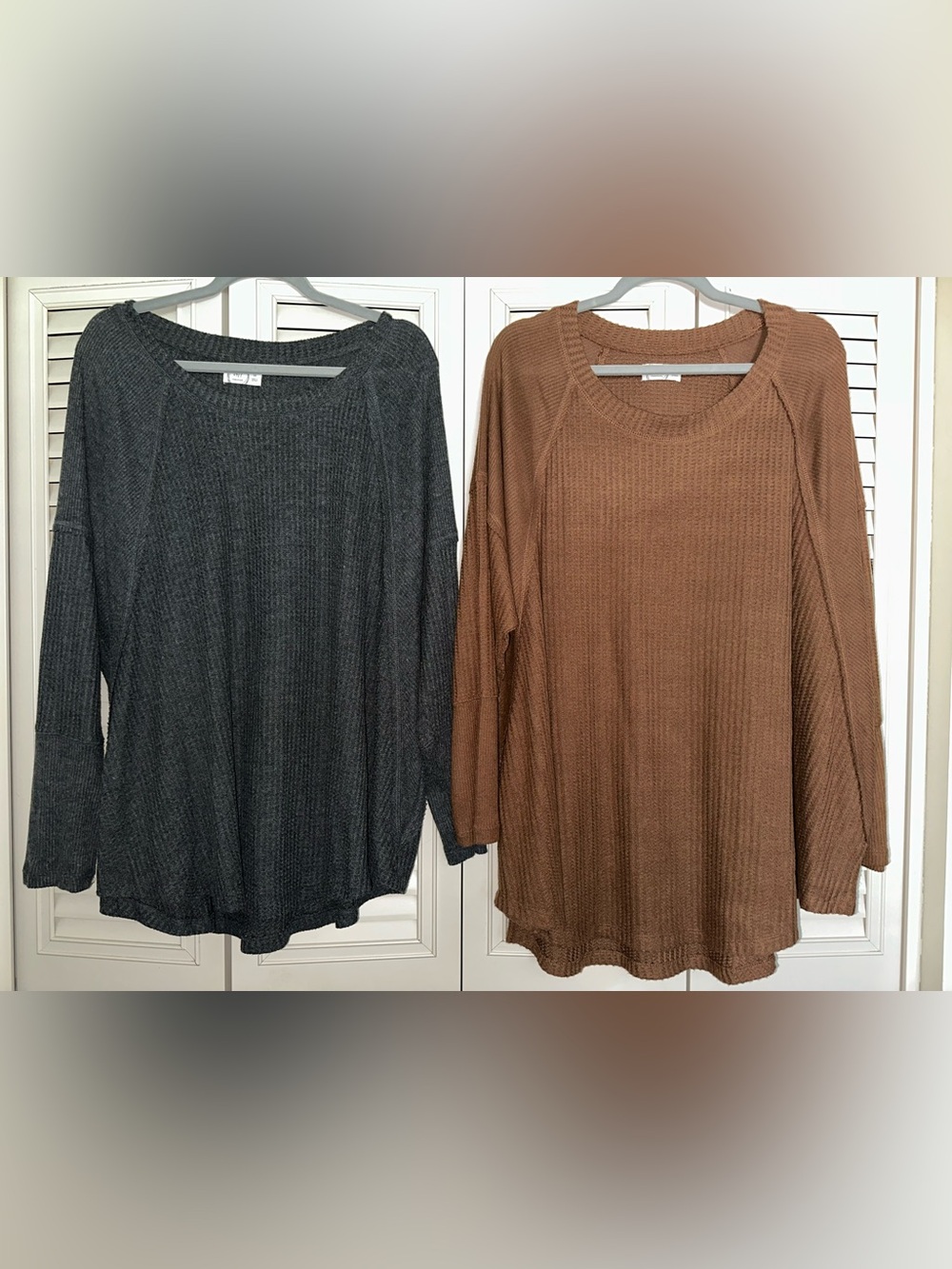 Maurice’s Size 3X Wayside 24/7 Long Sleeve Waffle Tunic Tee Bundle Lot